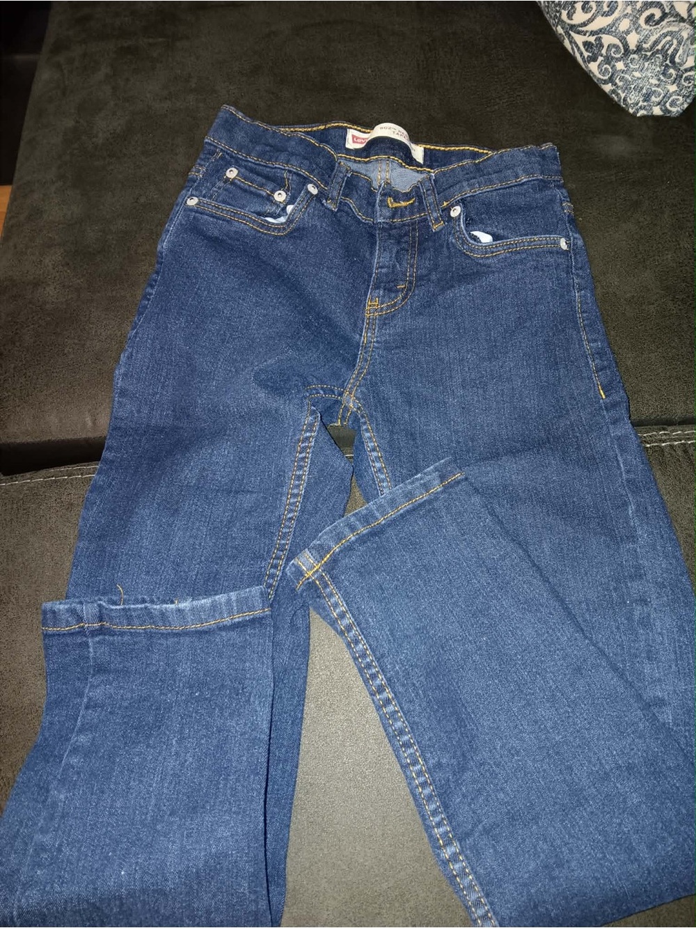 Levi's Boys Dark Blue Denim Jeans